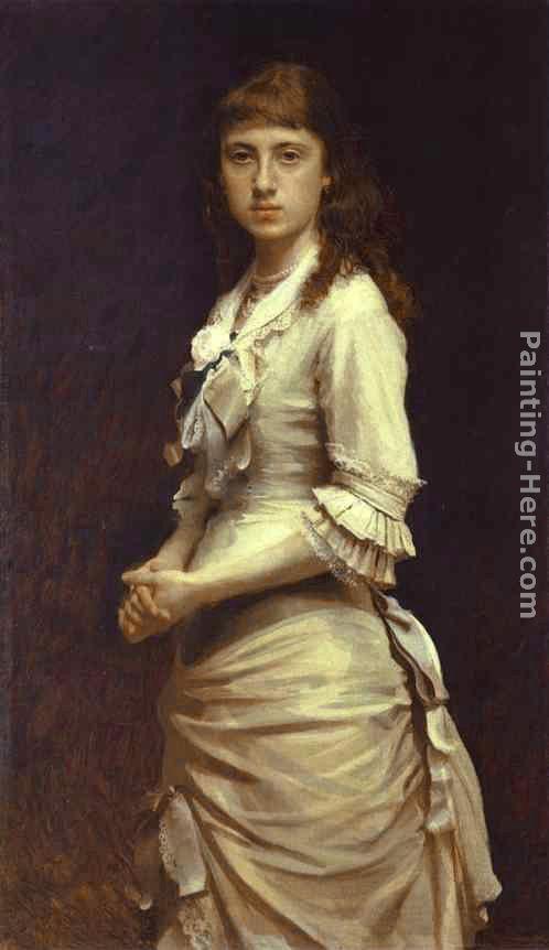 Ivan Nikolaevich Kramskoy Portrait of Sophia Kramskaya, the Artist's Daughter